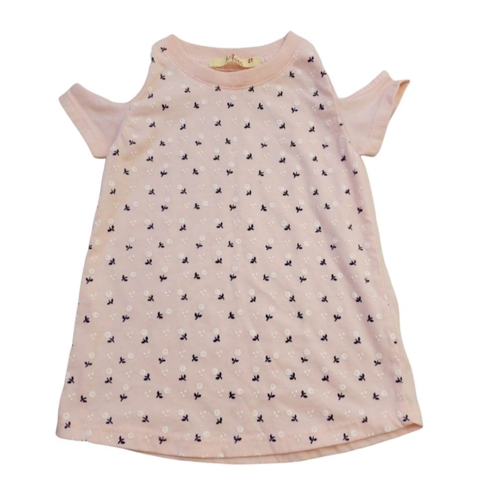Just Tees Girls Toddlers Cold Shoulder Top Pink‎ 2T